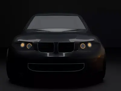 Low Poly  Car Game Ready Clean Topology FBX OBJ Free low-poly 3D model