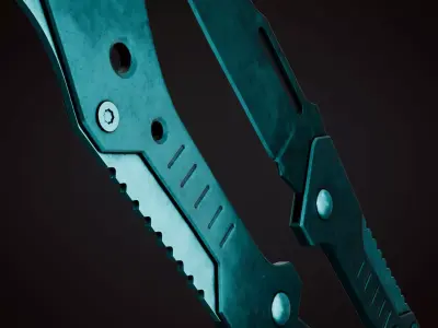 Knife 4 G Low-poly 3D model