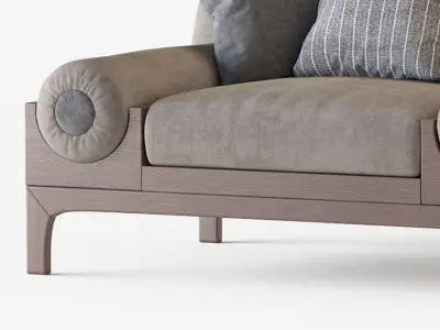 Bolsters Armchair 3D model