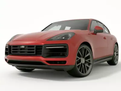 Porsche Cayenne Turbo SUV Crimson Edition 3D model