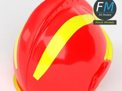 Helmet fire 3D model
