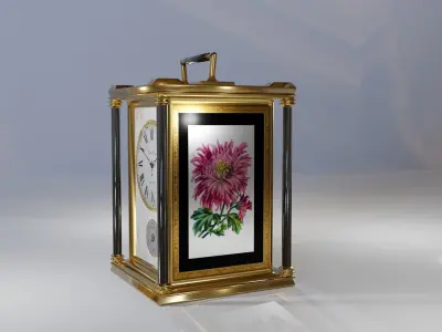 Carriage Clock Low-poly 3D model