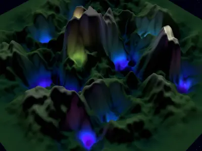 Sci-fi valley 3D model