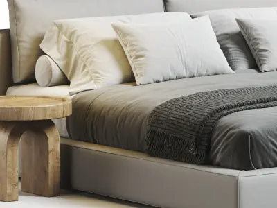 RH Cloud Platform Bed 3D model