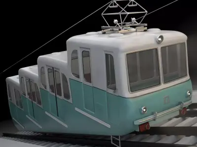 Kyiv Funicular train 1959 3D model