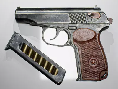 PM Makarov Modular System Low-poly 3D model