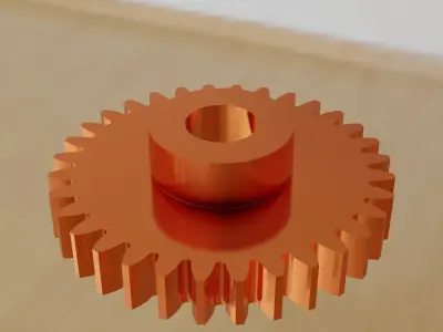 Gear train with coaxial input and output shafts Free 3D model