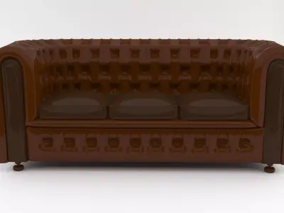 leather sofa 3D model