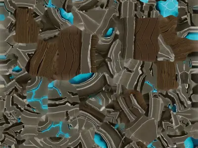 Arcane War Axe 3D model