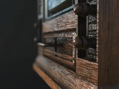 Old TV  and Tape Game Ready Low Poly 3D Model  Low-poly 3D model