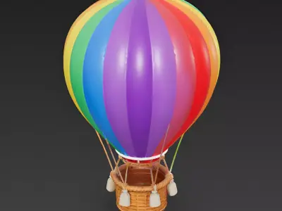 Spectrum Sky Classic Balloon 3D Model Low-poly 3D model
