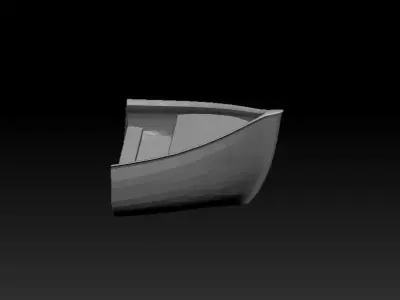 Wooden Boat 3D model by titano