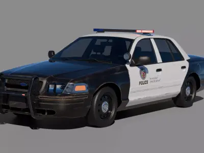 Police car 3D model by gakuyajima