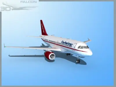 Falcon3D A319 Fastwings 3D model
