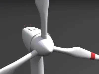 Wind Turbine 3D model by xpress3d