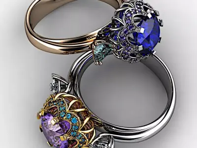 Blossom ring  3D model