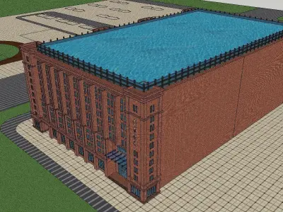 vacation spot-Resort-Fashion Leisure Hotel-0227 3D model