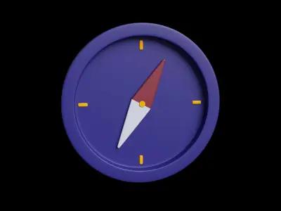 3D set of icons Travelling 3D model