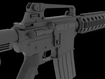 M4A1 Carbine Low-poly 3D model purchase