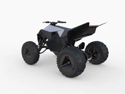 Tesla Cyberquad ATV 3D model purchase