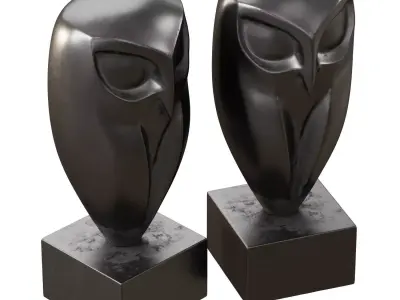 Owl figurine 3D model