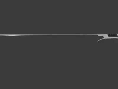 Jiangou Sword 3D Model Low-poly 3D model