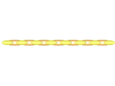 Twisted Rope Bar Jewelry Model 4190 3D print model