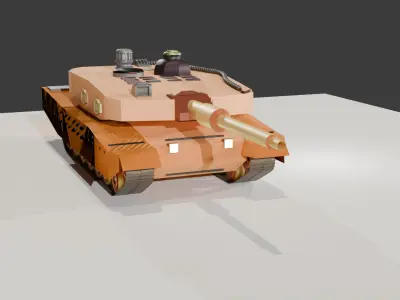 BATTLE TANK 3D model purchase