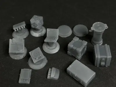star grave loot tokens 3D print model