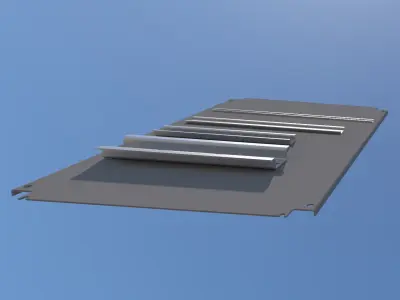 Parametrical DIN rails TH-series for Revit 3D model