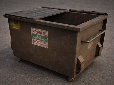 GARBAGE Low Poly  Low-poly 3D model