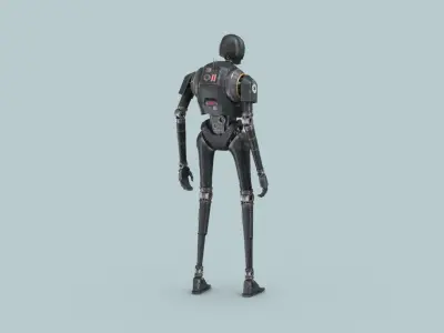 Rigged K-2SO - Standing 3D model