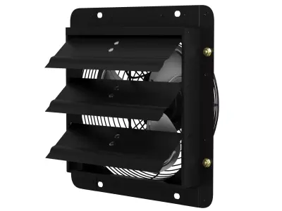 Shutter Exhaust Fan 3D Model 3D model