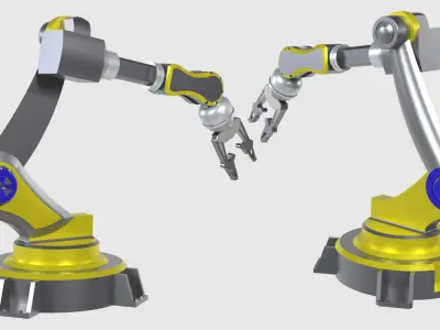 Robotic arm machine  3D model