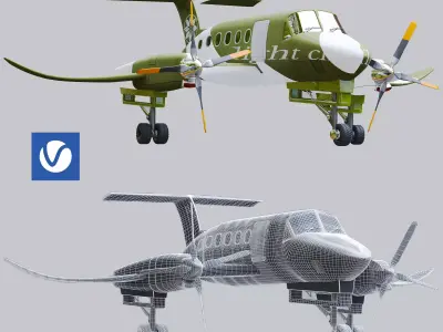 flight check airplane 3D model