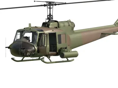 Bell UH-1 Iroquois 3D model buy