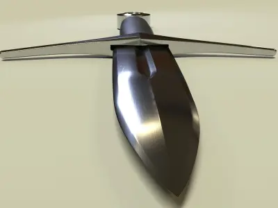 Dagger knife Low-poly 3D model order