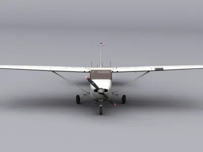 Cessna 172  Low-poly 3D model