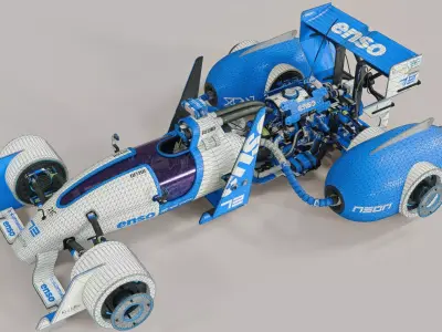 Sci-Fi Race Car 3D model