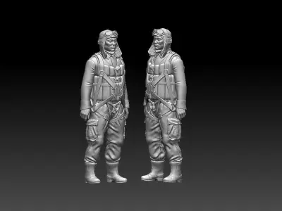 japan pilot ww2 3D print model