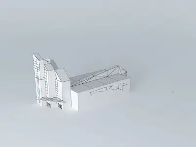 Modern Church Free 3D model