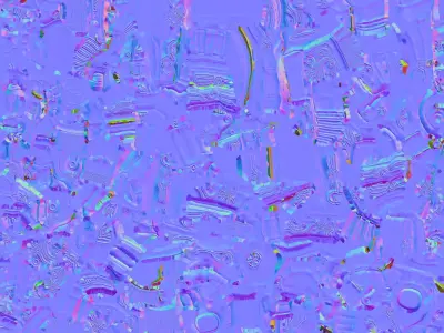 Pink Floral Pistol 3D model purchase