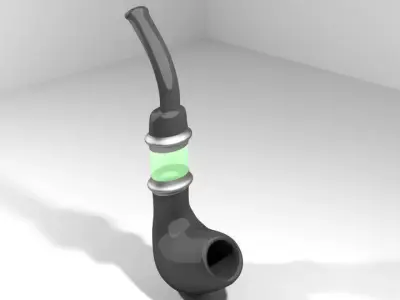 Smoking Pipe - E-pipe 3D model