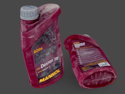 Transmission Oil Bottle 3D model