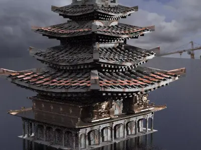 Dragon Lord Temple 3 3D model