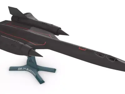 SR-71 Blackbird 3D print model