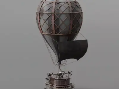 Hunted Horror Hot Air Balloon 3D model