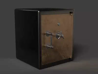 strong box Low-poly 3D model