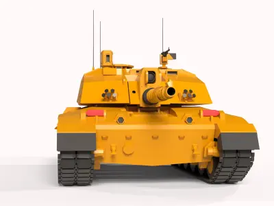 Challenger 2 Low-poly tank  3D model