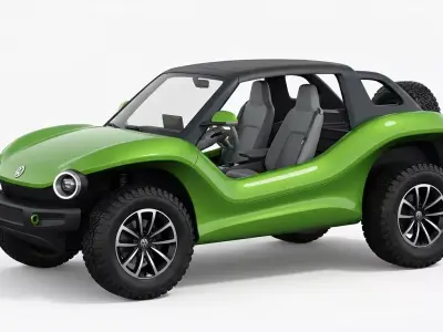 Modern Electric Off Road Buggy Concept 3D model